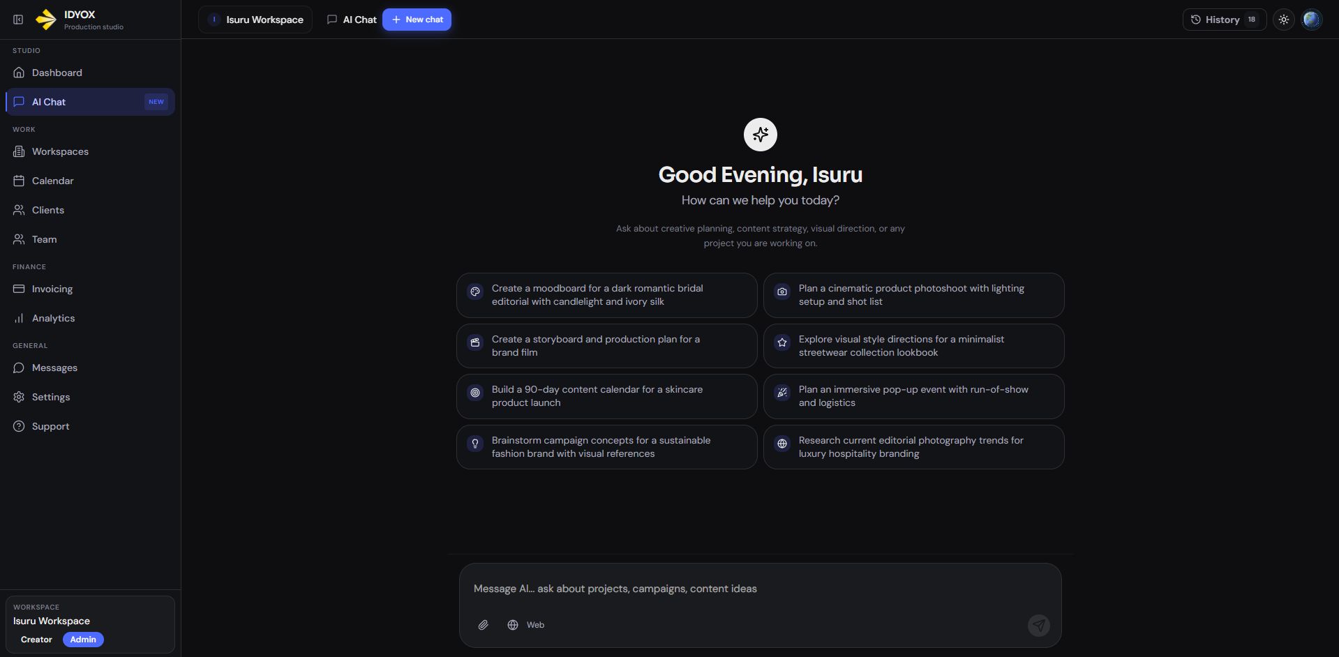 IDYOX — AI Production Planning & Contract Sharing Platform